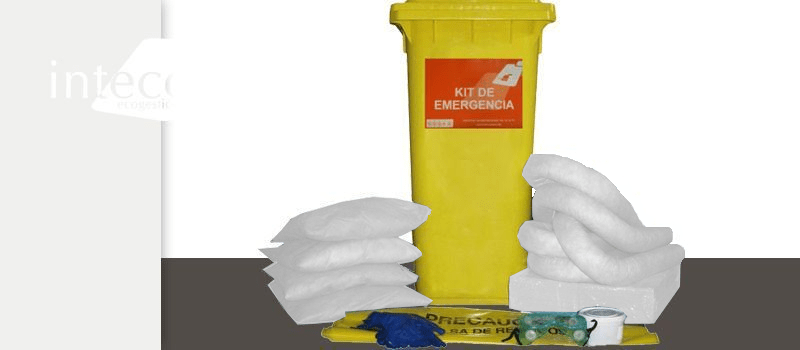 Kit Absorvente de Contentor – Hidrocarbonetos – 105 litros