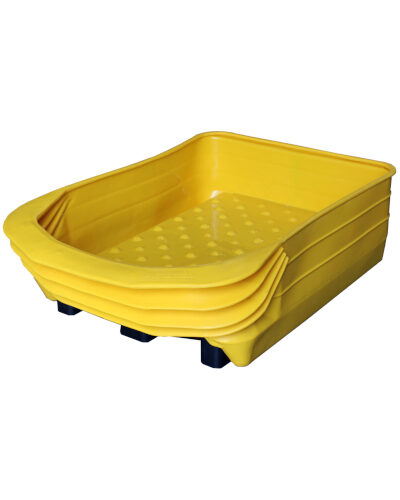Pallet anti-derrame · 2 Bidones · Polietileno