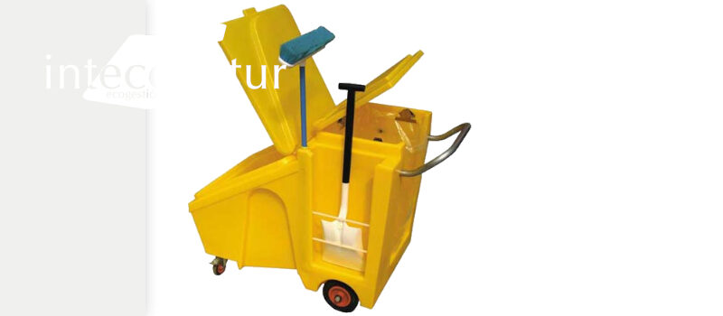 Carrito Polietileno · Con Ruedas · 60L.