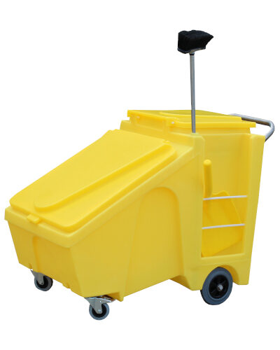 Carrinho de PE – com rodas – 60L.