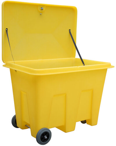 Depósito para absorbentes · 350 litros · Con ruedas