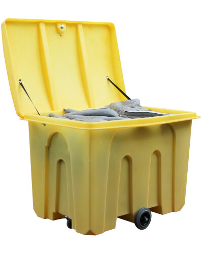 Depósito para absorbentes · 1000 litros · Con ruedas