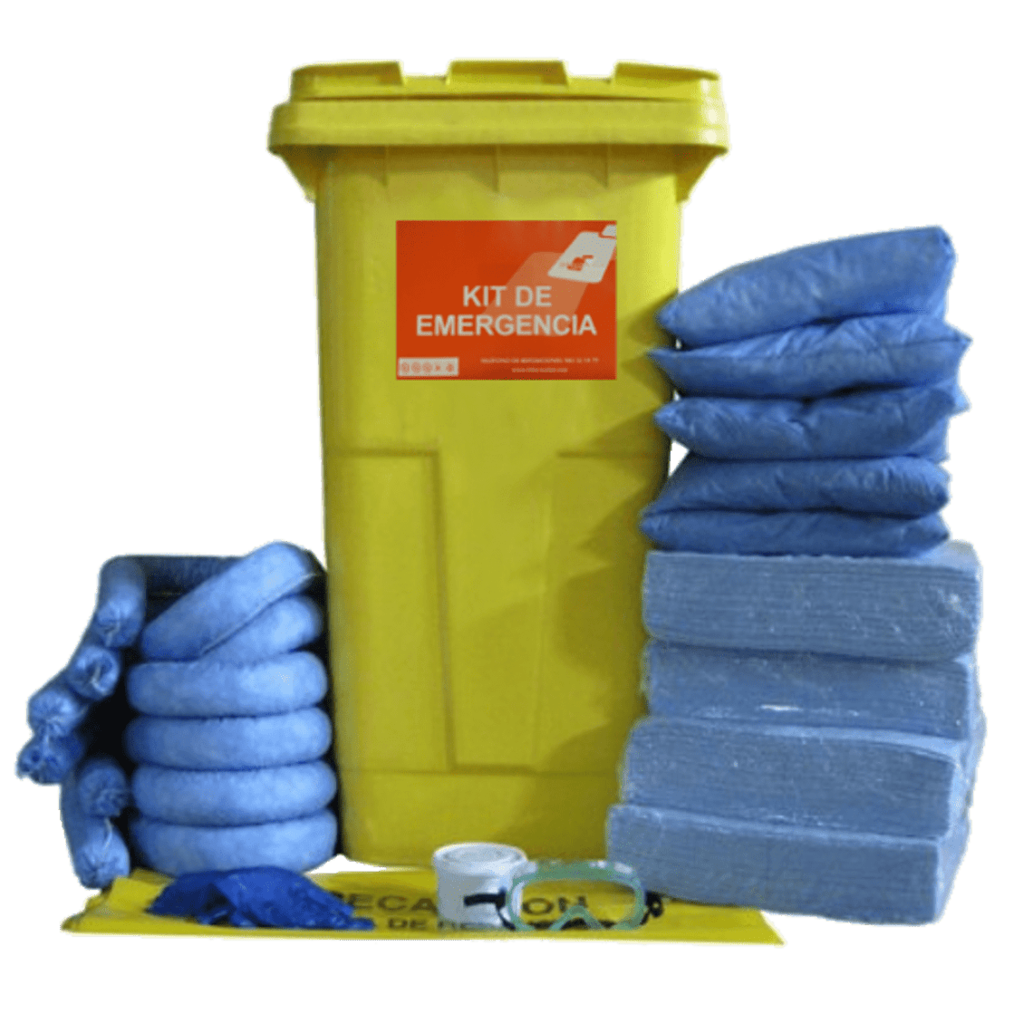 Kit Absorbentes Contenedor · Hidrocarburos · 309 litros