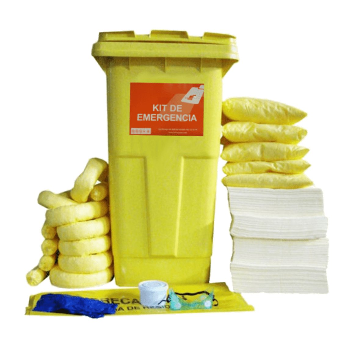 Kit de Contentor Absorvente – Químicos – 309 litros