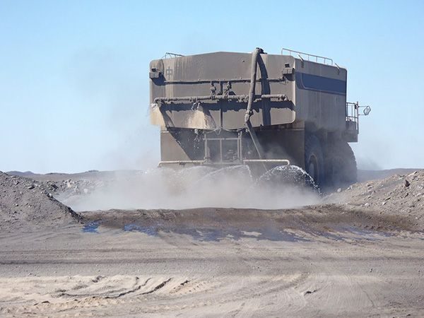 Carreteras libres de polvo · Road Dust Solution · Wuvio